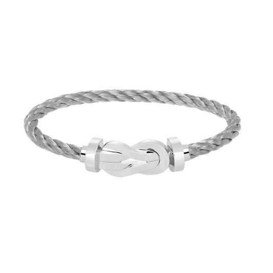 [AuraEcho Jewelry]CHANCE LARGE 8 FIGURE BUCKLE NO DIAMOND BRACELET SILVER