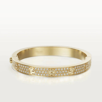[AuraEcho Jewelry]LOVE BRACELET 6.1MM DIAMOND-PAVED