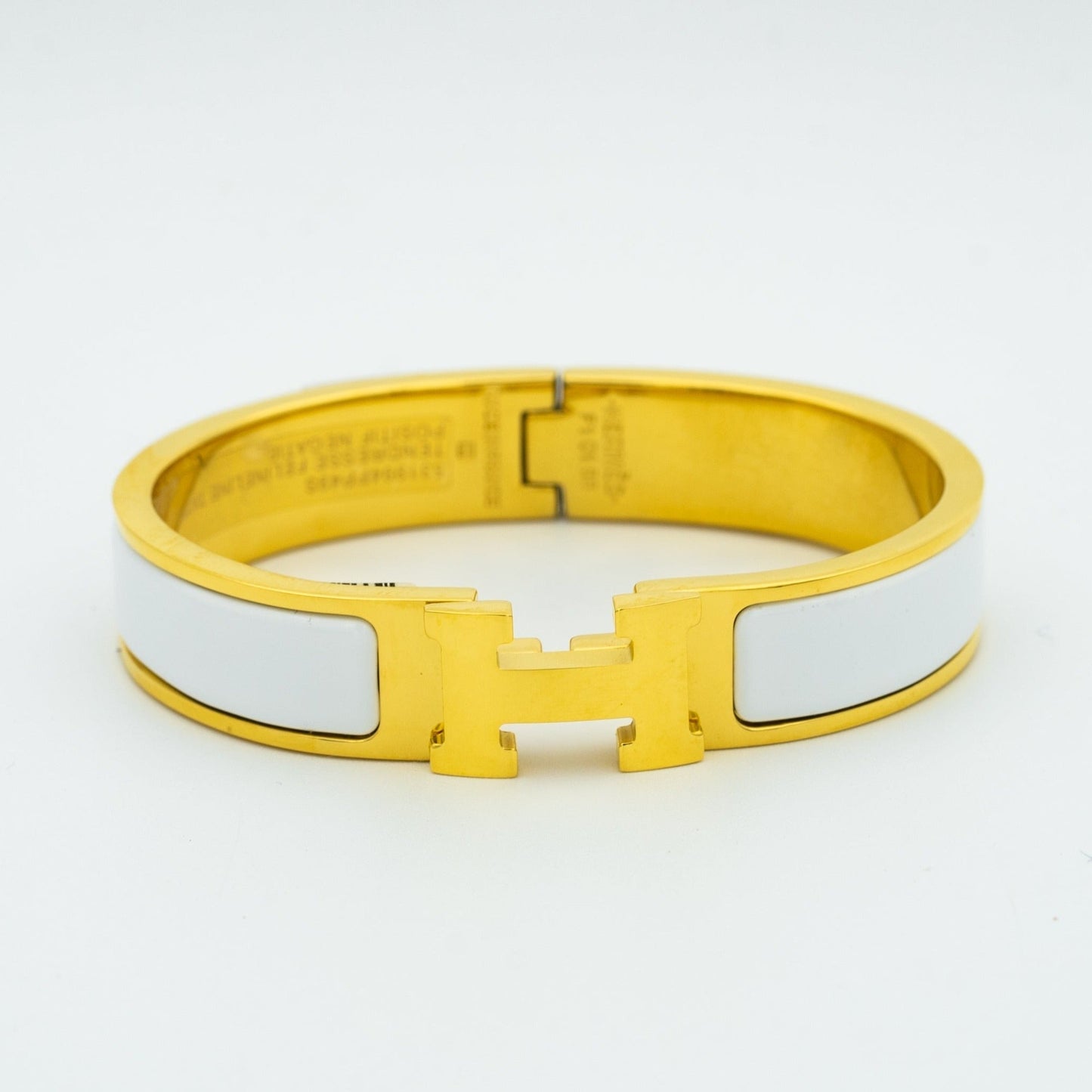 [AuraEcho Jewelry]H WHITE BRACELET