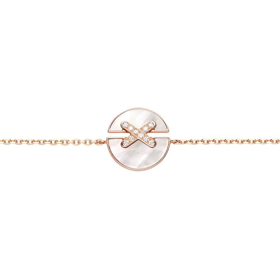 [AuraEcho Jewelry]JEUX DE BRACELET MOP PINK GOLD DIAMONDS